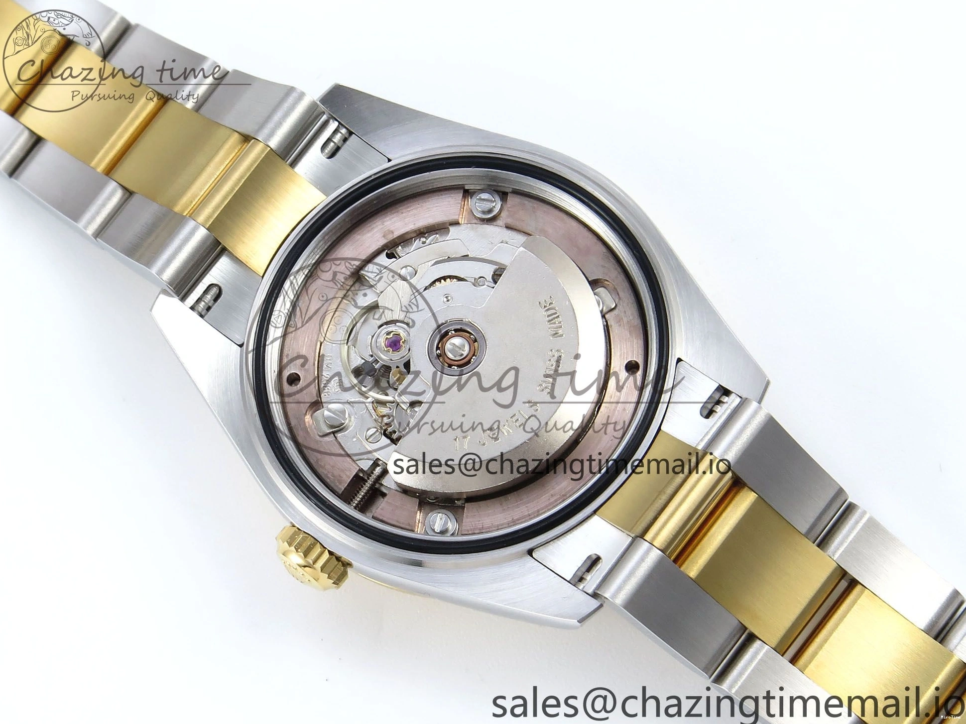 MiroTime 0317 DateJust 31 278383RBR ARF 1:1 Best Edition 904L Steel White Roman Dial Diamonds Bezel on SS YG Oyster Bracelet ETA Cozy 400